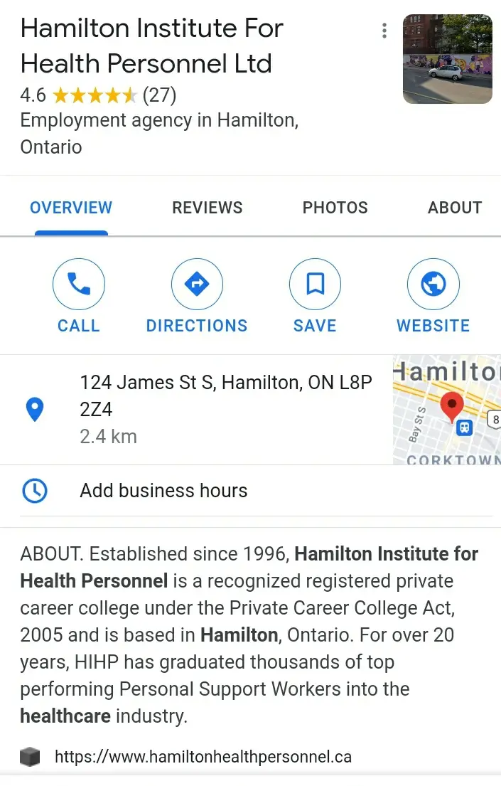 Hamilton Institute of Healthcare personnel, photo 2