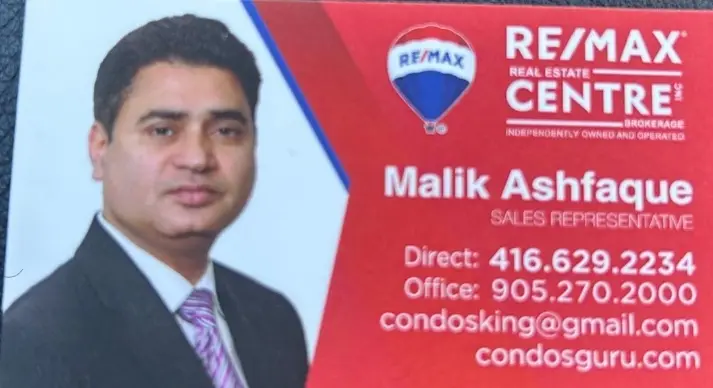 Malik Ashfaque business card