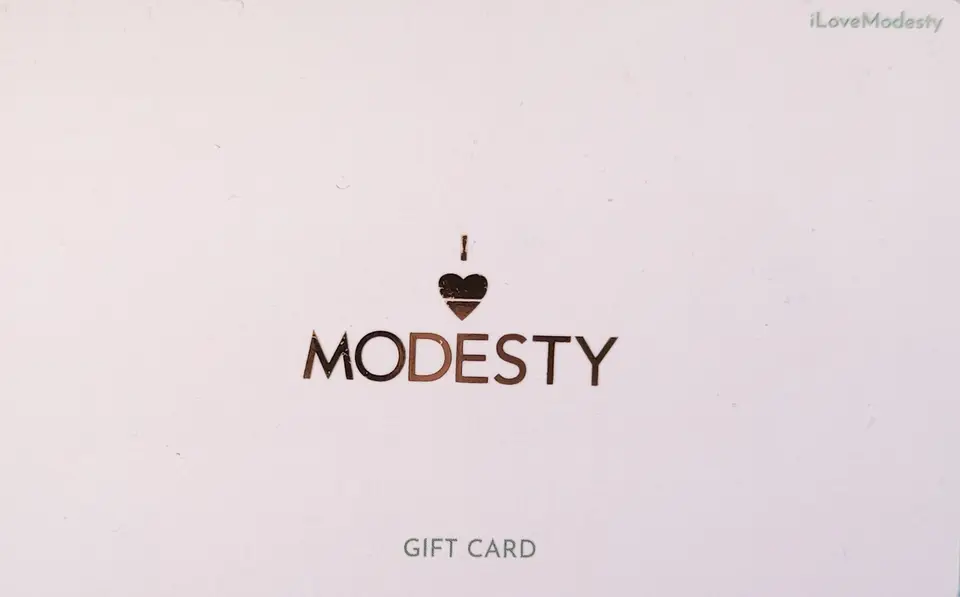 Modesty business card: House of Modest Clothing and Fashion