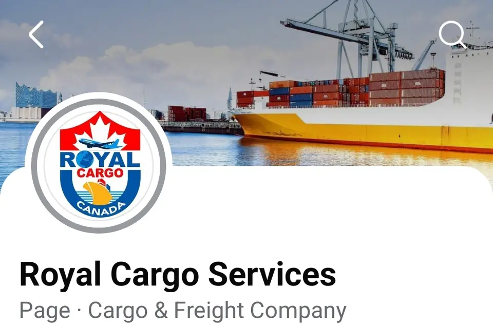 Royal Cargo Services business card